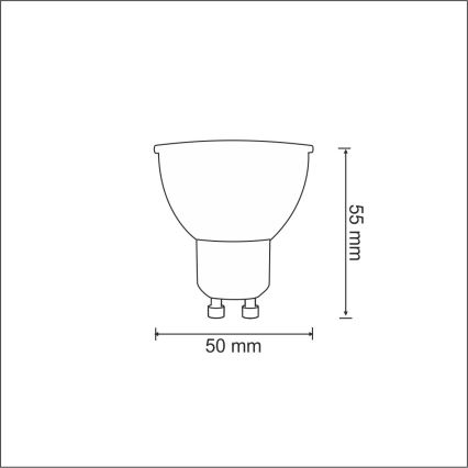 Bombilla LED 1xGU10/3,5W/230V 3000K