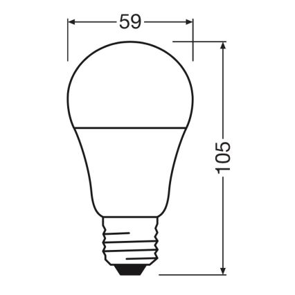 Bombilla LED A60 E27/8W/230V 6500K - Osram