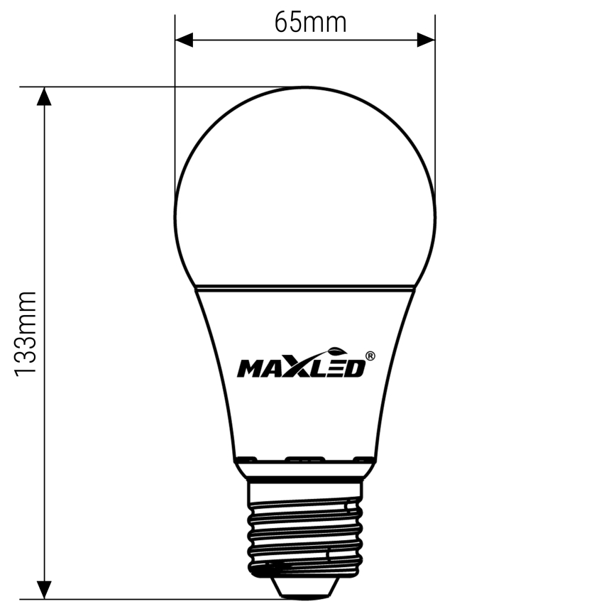 Bombilla LED A65 E27/15W/230V 4000K