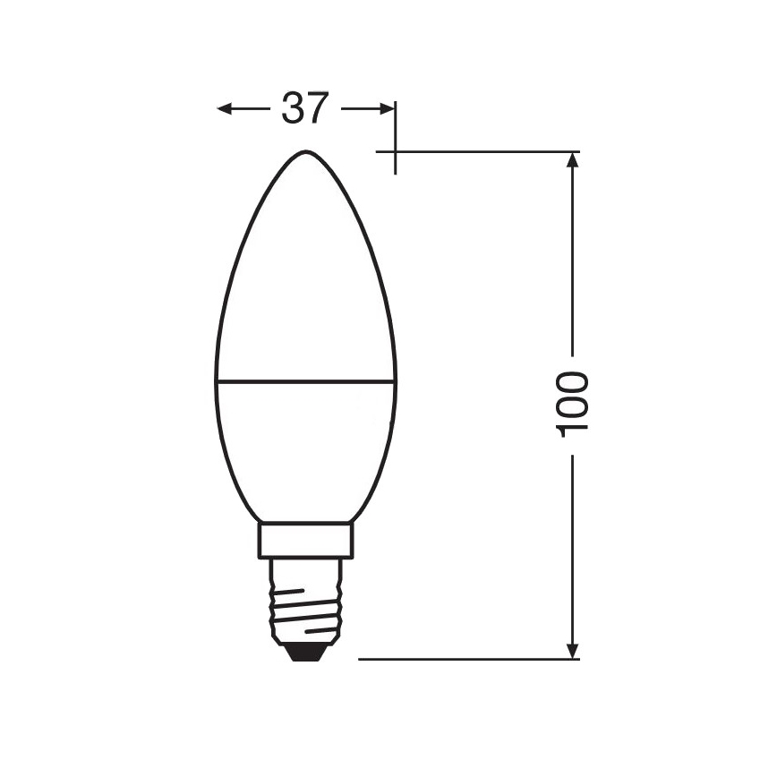 Bombilla LED antibacteriana B40 E14/4,9W/230V 4000K - Osram