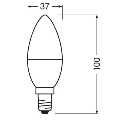 Bombilla LED antibacteriana B40 E14/4,9W/230V 6500K - Osram