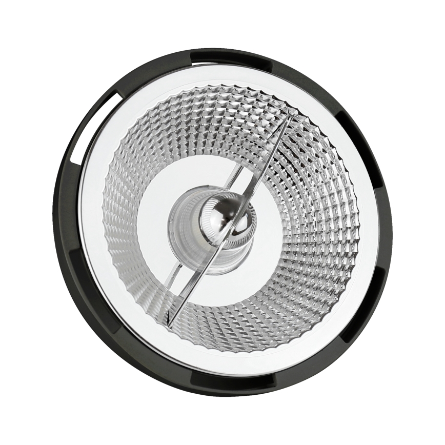 Bombilla LED AR111 GU10/12W/230V 3000K 15° negro
