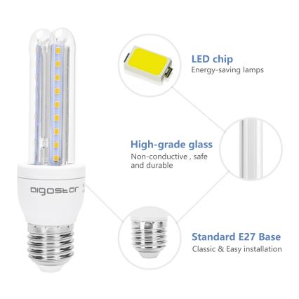 Bombilla LED B5 E27/8W/230V 3000K - Aigostar