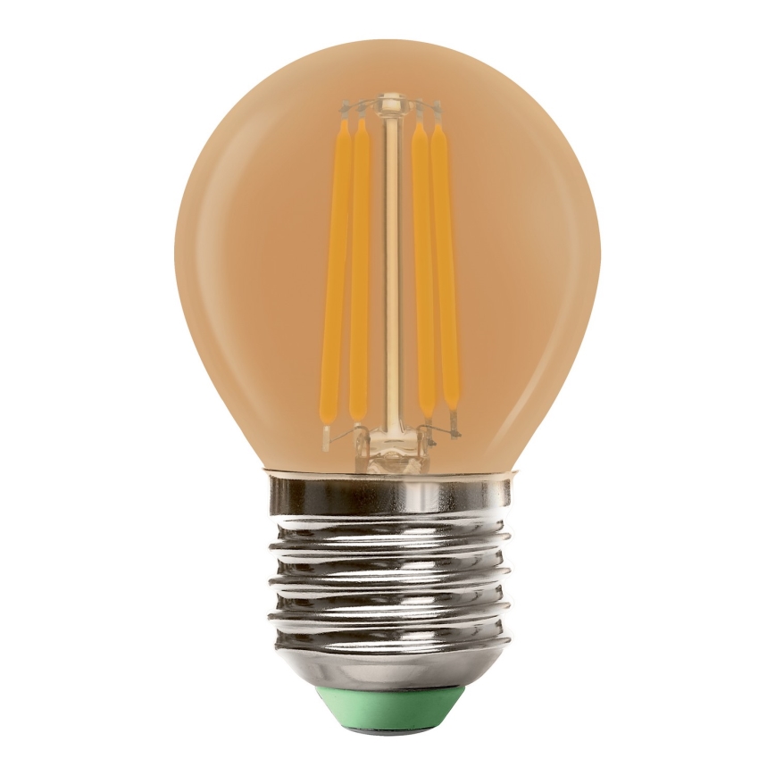 Bombilla LED CLASIC AMBER G45 E27/4W/230V 2200K -  Brilagi