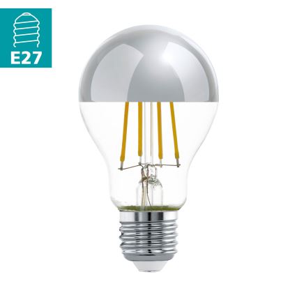 Bombilla LED con casquillo esférico espejado A60 E27/7W/230V 2700K - Eglo 11834