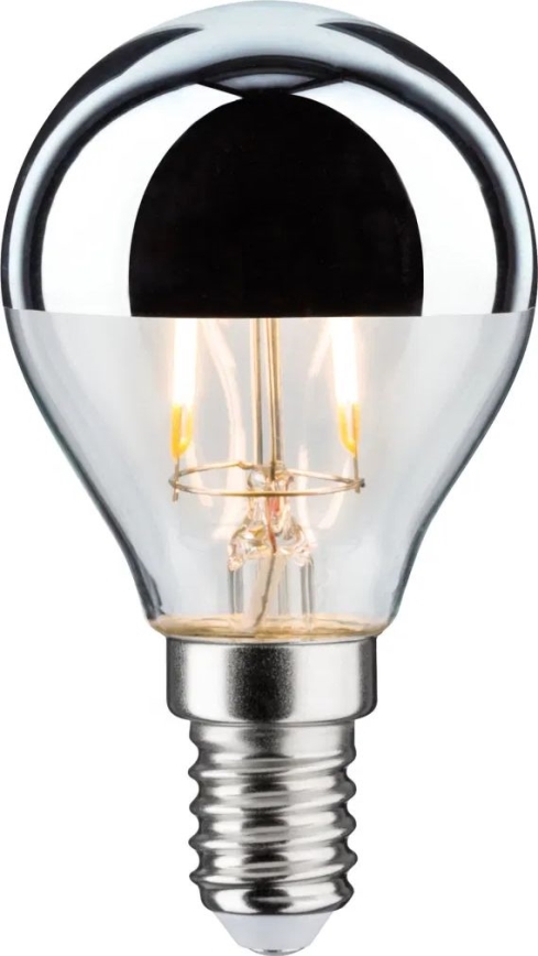 Bombilla LED con casquillo esférico espejado CROWN E14/2,6W/230V 2700K - Paulmann 28663