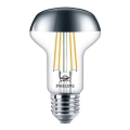 Bombilla LED con casquillo esférico espejado Philips DECO E27/4W/230V 2700K