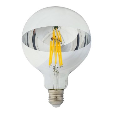 Bombilla LED con cúpula espejada DECOR MIRROR G125 E27/12W/230V 4200K plateada