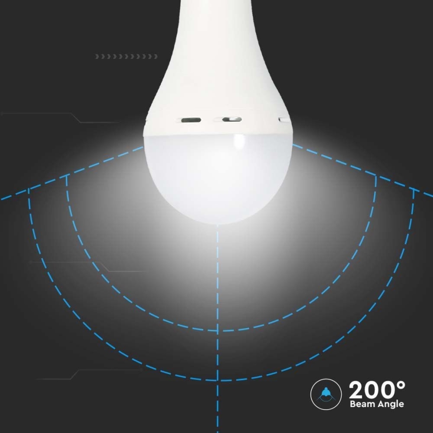 Bombilla LED con emergencia mode A70 E27/9W/230V 4000K