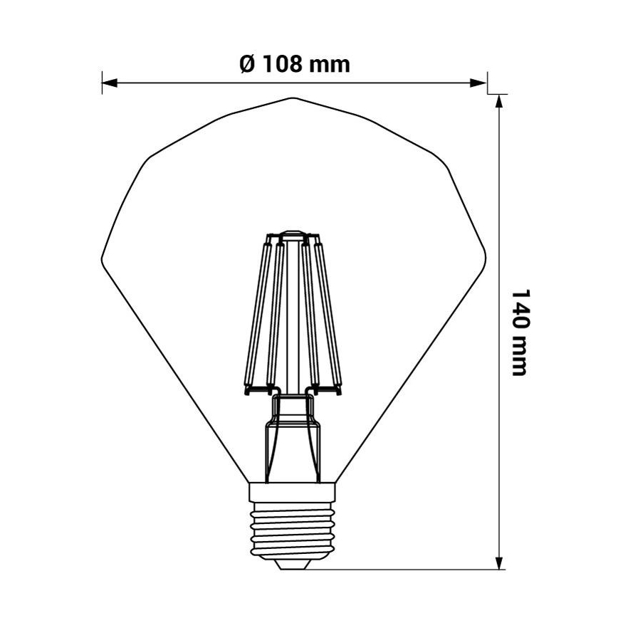 Bombilla LED CRYSTAL E27/4W/230V 2200K