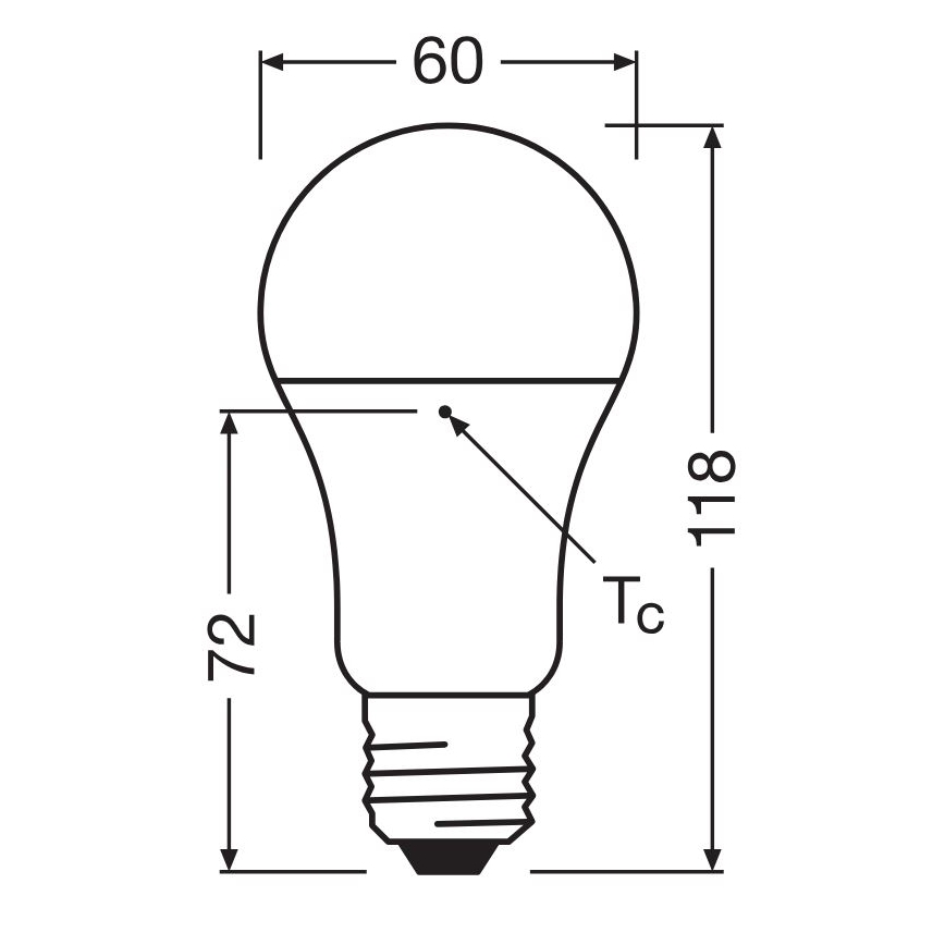Bombilla LED de plástico reciclado A100 E27/14W/230V 4000K - Osram