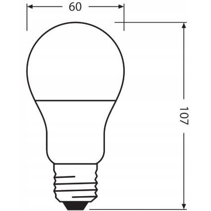 Bombilla LED de plástico reciclado A60 E27/8,5W/230V 2700K - Ledvance