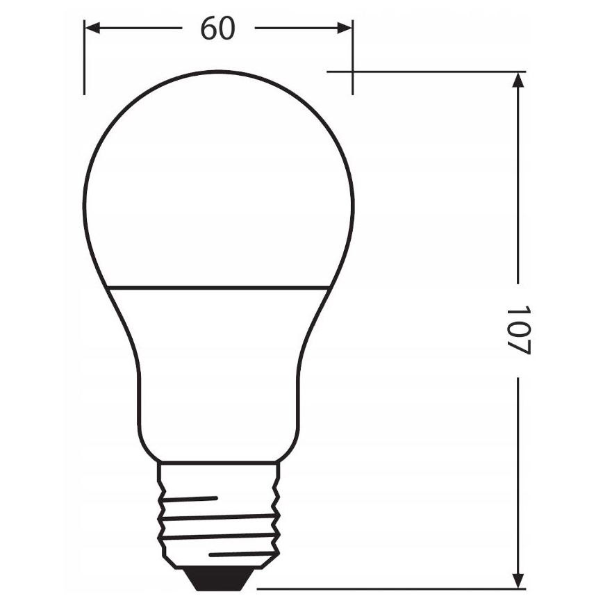 Bombilla LED de plástico reciclado A60 E27/8,5W/230V 2700K - Ledvance