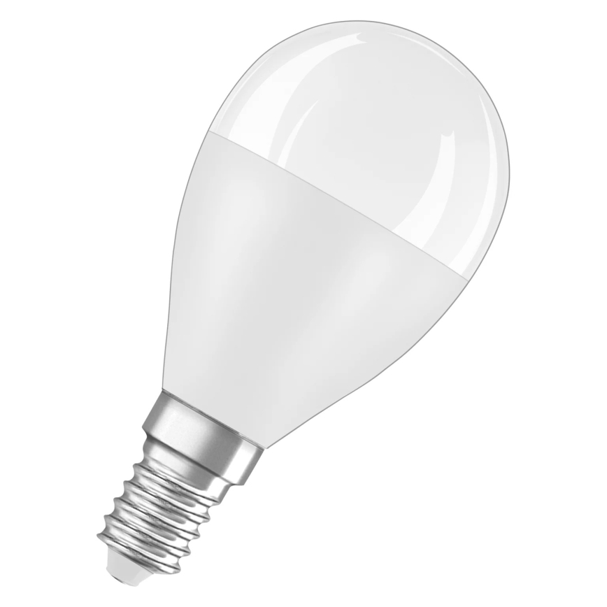 Bombilla LED de plástico reciclado P45 E14/7,5W/230V 2700K - Osram