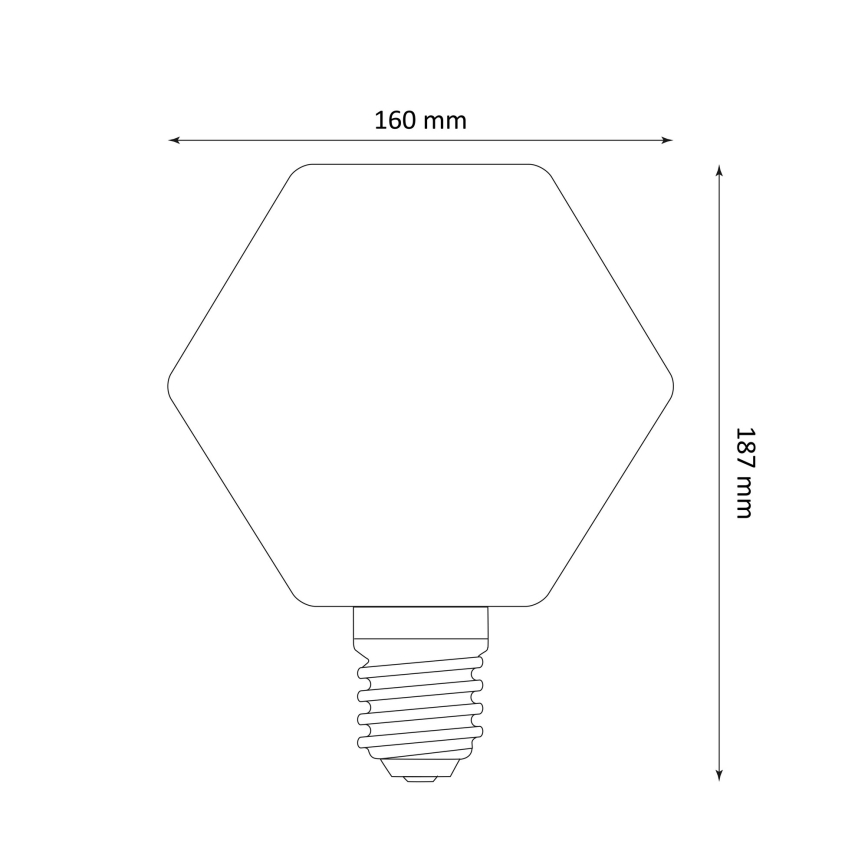 Bombilla LED DECO VINTAGE E27/4W/230V 1800K