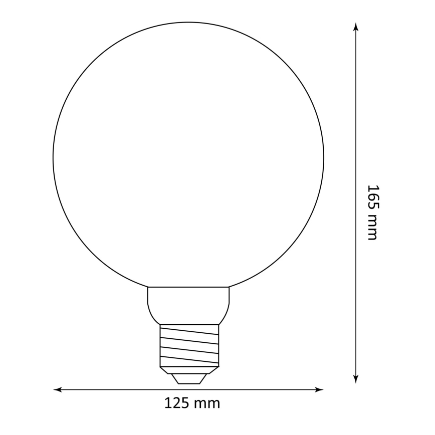 Bombilla LED DECO VINTAGE FILAMENT G125 E27/4W/230V 1800K