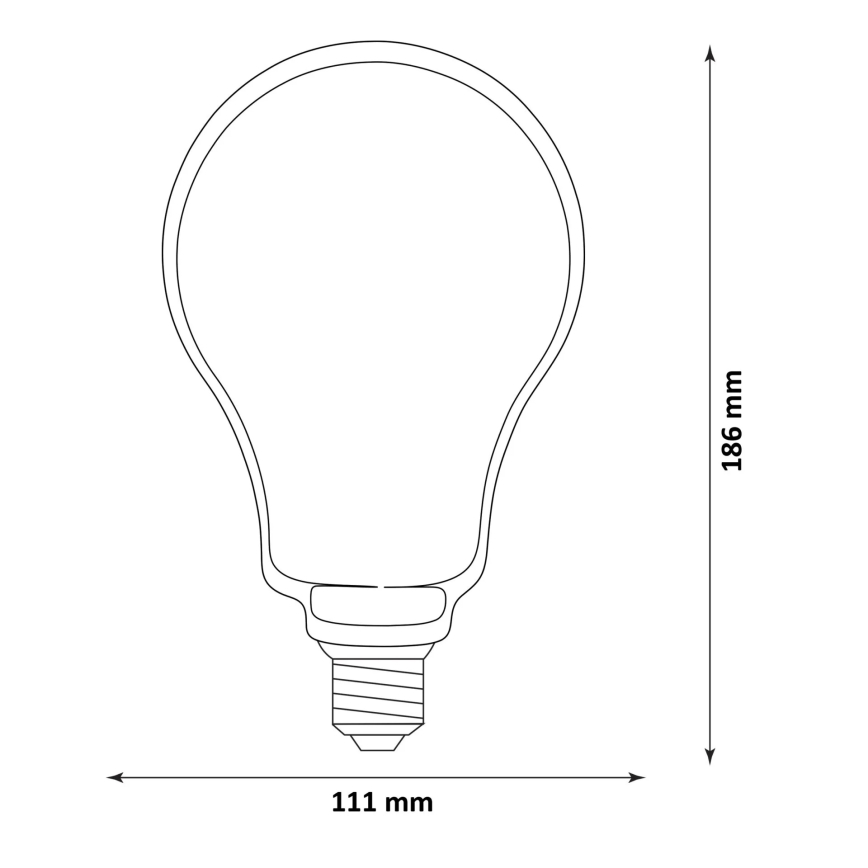 Bombilla LED DECO VINTAGE FILAMENT O110 E27/4W/230V 1800K