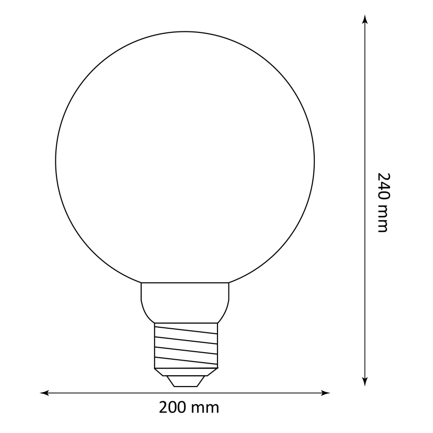 Bombilla LED DECO VINTAGE G200 E27/4W/230V 1800K