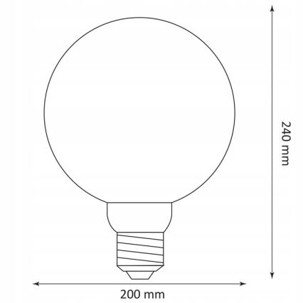 Bombilla LED DECO VINTAGE G200 E27/4W/230V 1800K