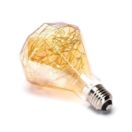Bombilla LED decorativa D95 E27/1,2W/230V 2500K - Aigostar