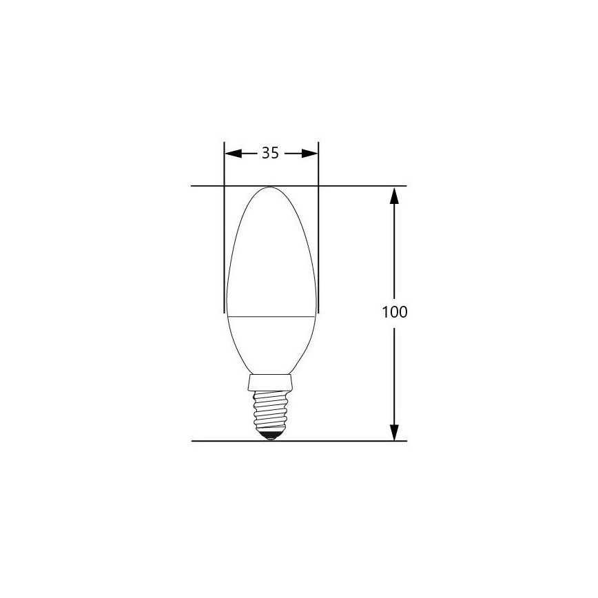 Bombilla LED E14/4W/230V 2700-3000K