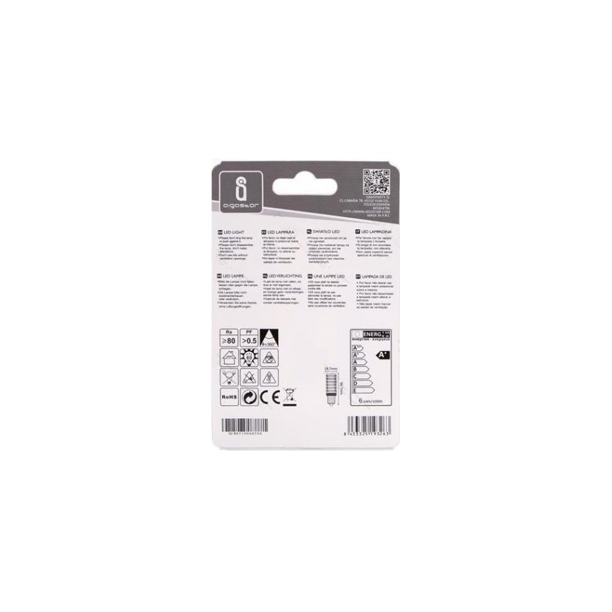 Bombilla LED E14/6W/230V 3000K - Aigostar