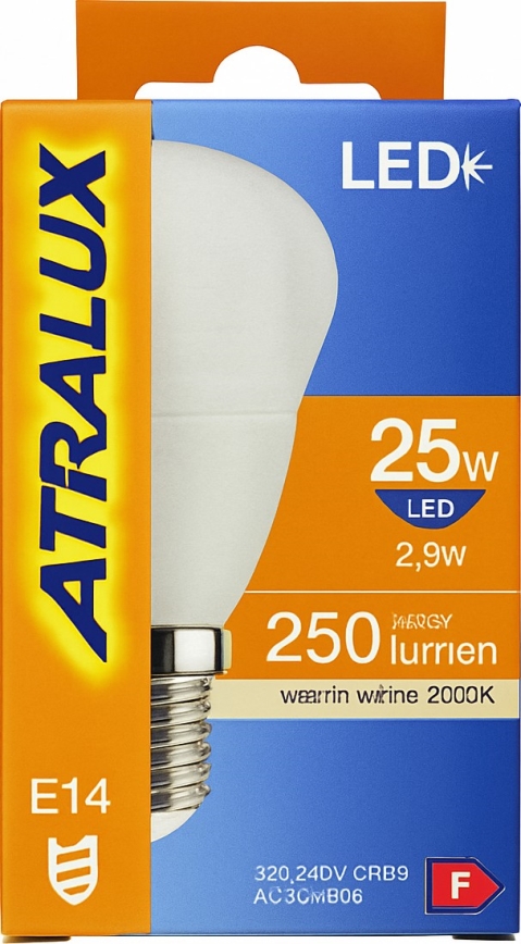 Bombilla LED E14/6W/230V 3000K - Attralux