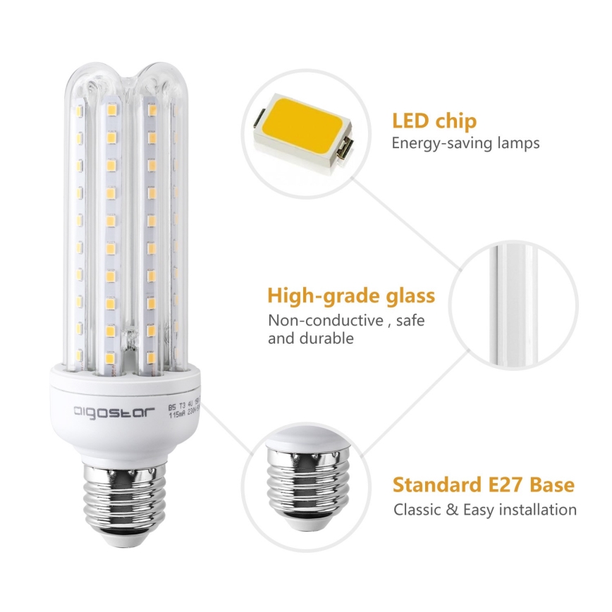 Bombilla LED E27/15W/230V 3000K - Aigostar