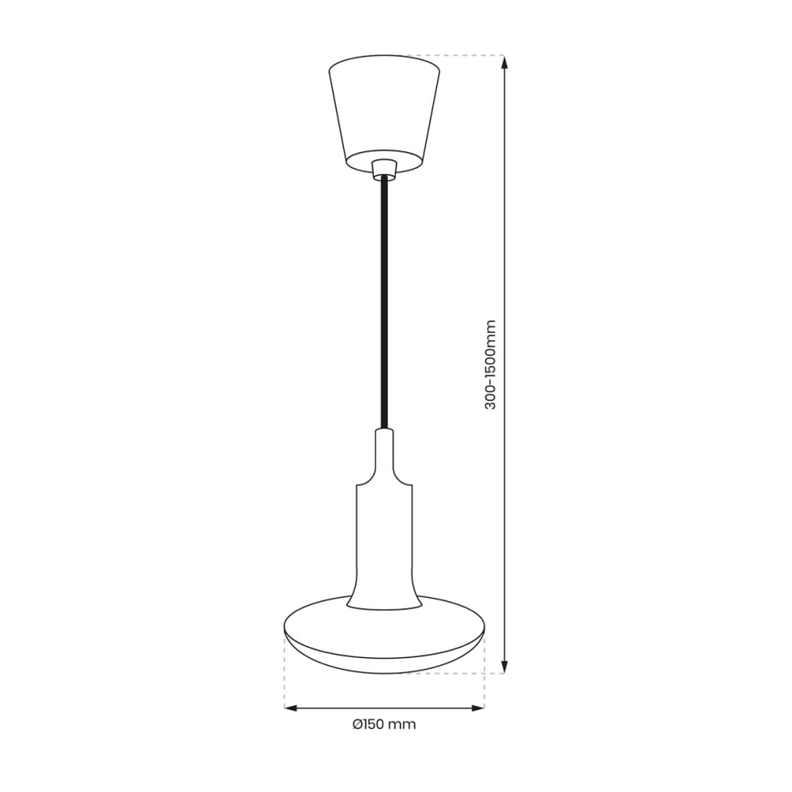 Bombilla LED E27/15W/230V 6000K + cable de alimentación