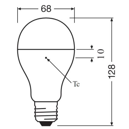 Bombilla LED E27/19W/230V 2700K - Osram