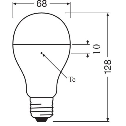 Bombilla LED E27/19W/230V 6500K - Osram