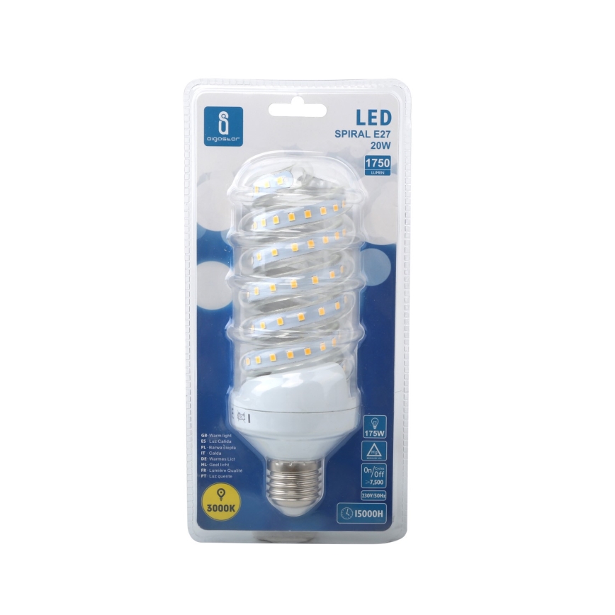 Bombilla LED E27/20W/230V 3000K - Aigostar