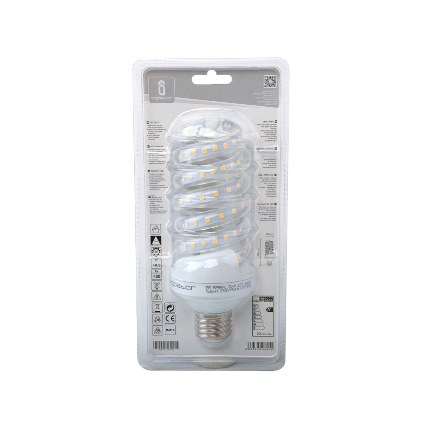 Bombilla LED E27/20W/230V 3000K - Aigostar