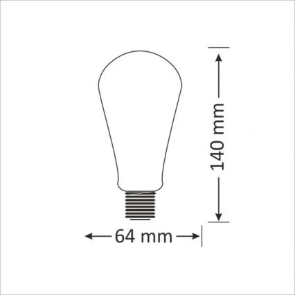 Bombilla LED E27/4W/230V 2000K