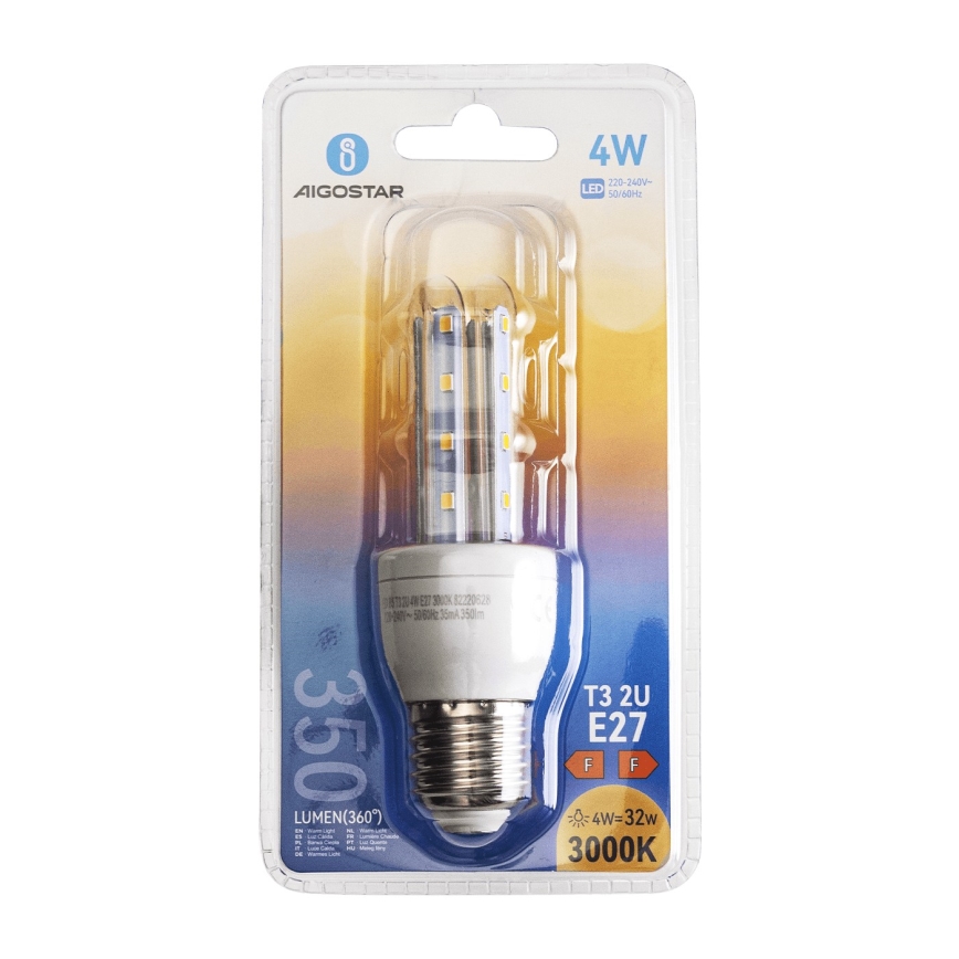 Bombilla LED E27/4W/230V 3000K - Aigostar