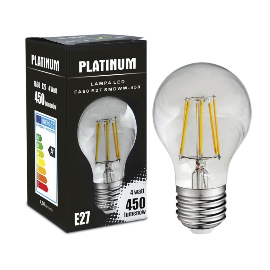 Bombilla LED FILAMENT E27/4W/230V 3000K