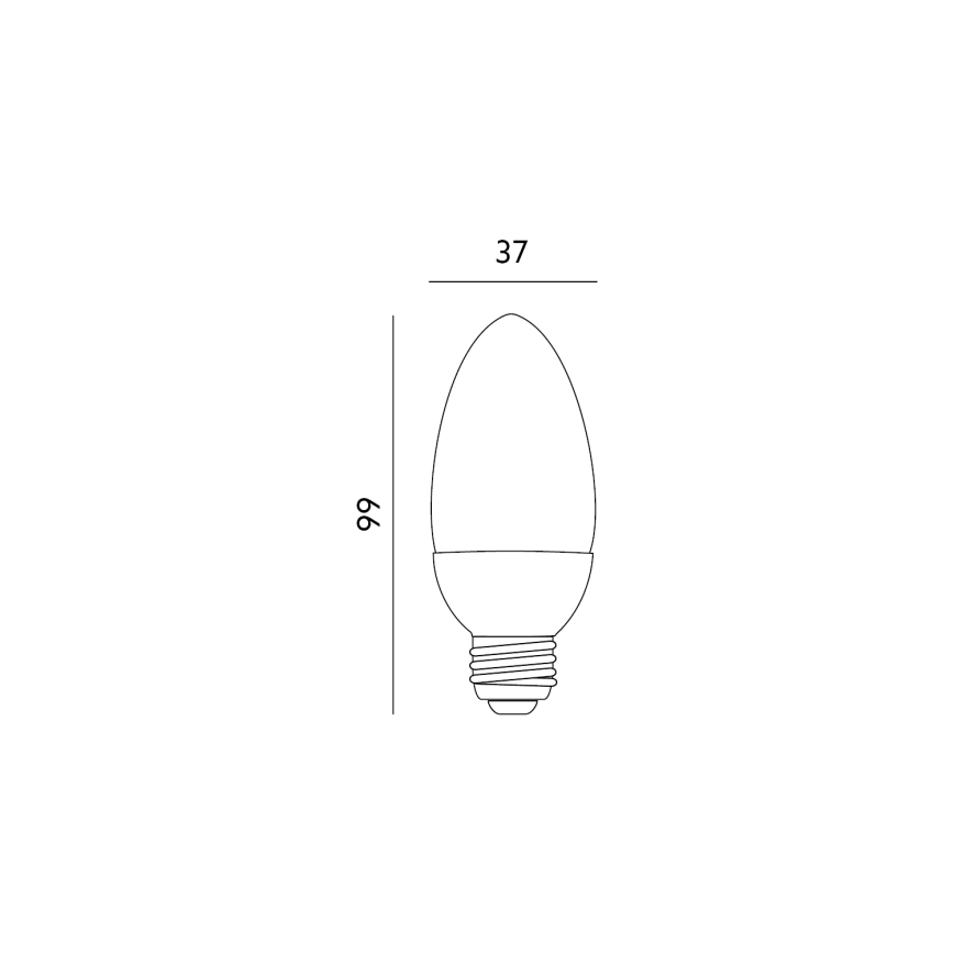 Bombilla LED E27/6W/230V 3000K