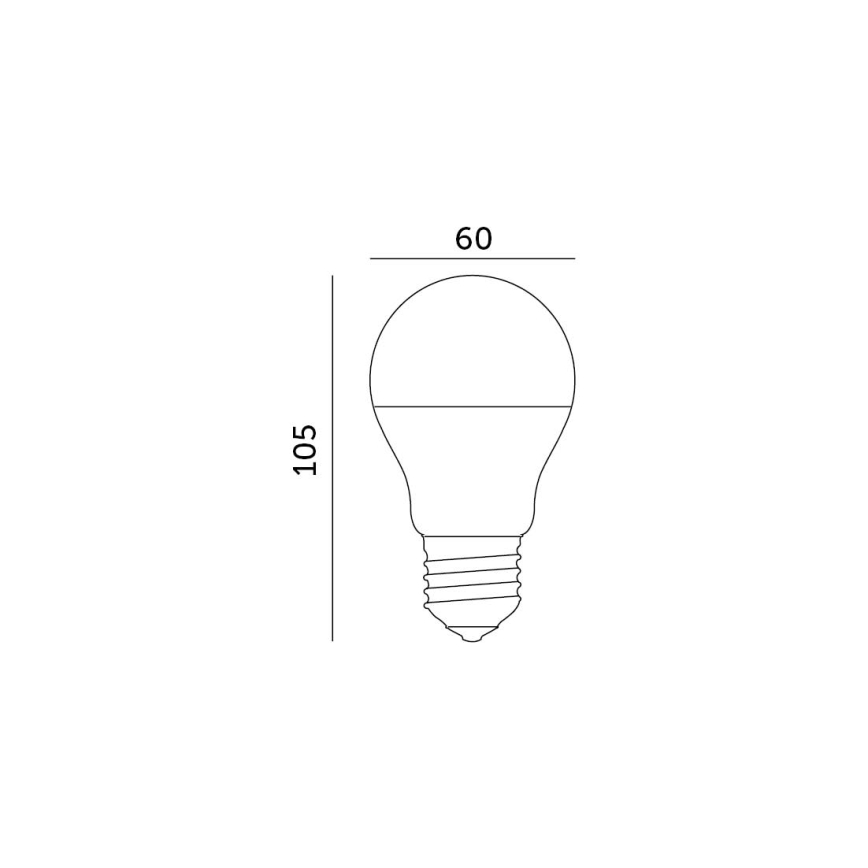 Bombilla LED E27/8,5W/230V 4000K