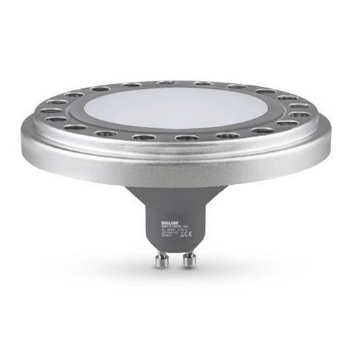 Bombilla LED ECOLINE AR111 GU10/12W/230V 3000K 120° plata - Brilagi