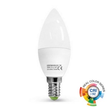 Bombilla LED ECOLINE C37 E14/7W/230V 3000K CRI 92 - Brilagi