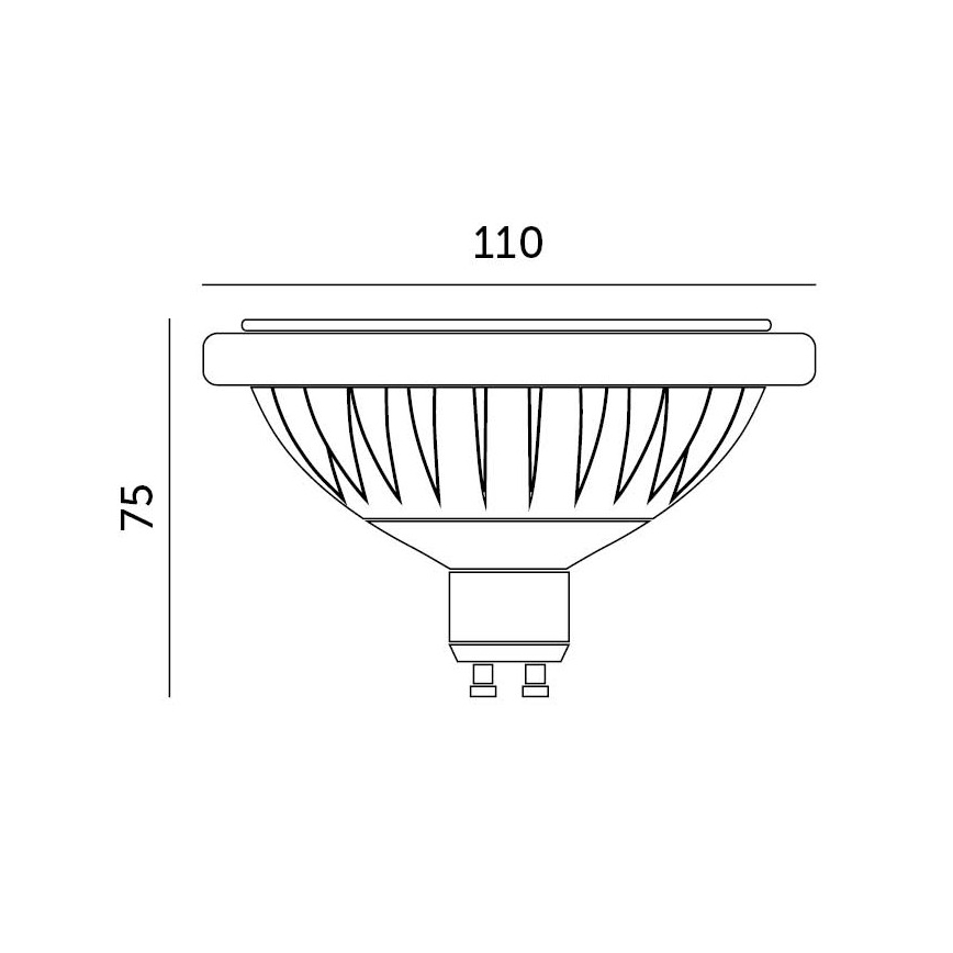 Bombilla LED ES111 GU10/15W/230V 4000K