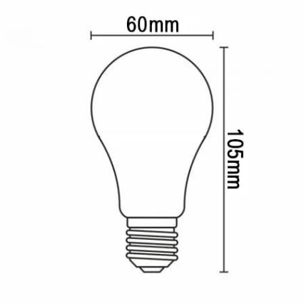 Bombilla LED FILAMENT A60 E27/7,3W/230V 3000K