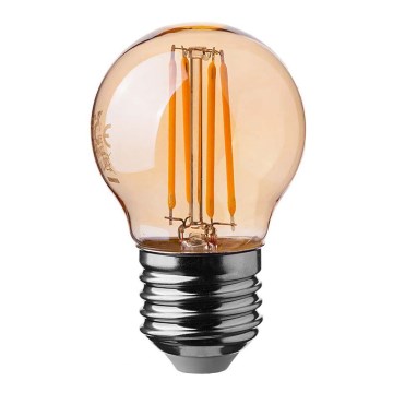 Bombilla LED FILAMENT AMBER G45 E27/4W/230V 2200K