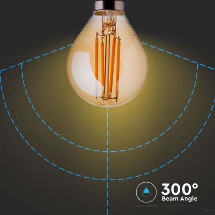 Bombilla LED FILAMENT AMBER P45 E14/4W/230V 2200K