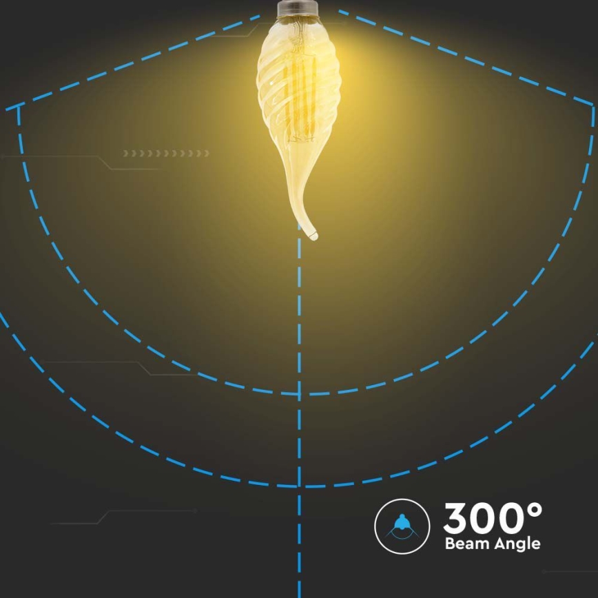 Bombilla LED FILAMENT E14/4W/230V 2200K