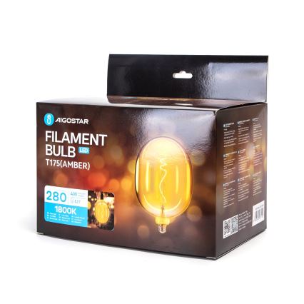 Bombilla LED FILAMENT E27/4W/230V 1800K - Aigostar