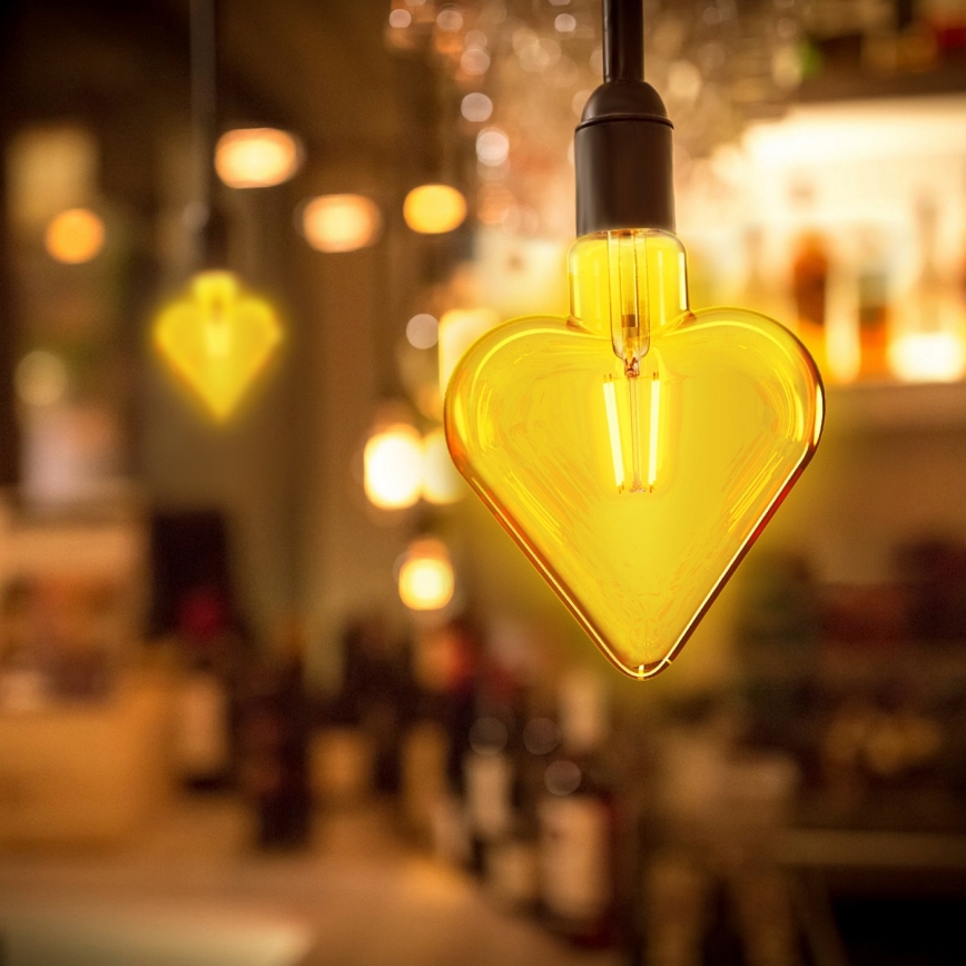 Bombilla LED FILAMENT E27/4W/230V 1800K corazón - Aigostar