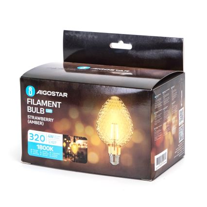 Bombilla LED FILAMENT E27/4W/230V 1800K fresa - Aigostar