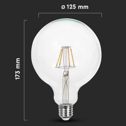 Bombilla LED FILAMENT G125 E27/10W/230V 3000K