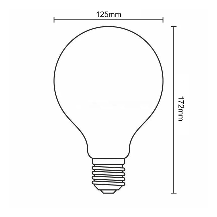 Bombilla LED FILAMENT G125 E27/18W/230V 4000K